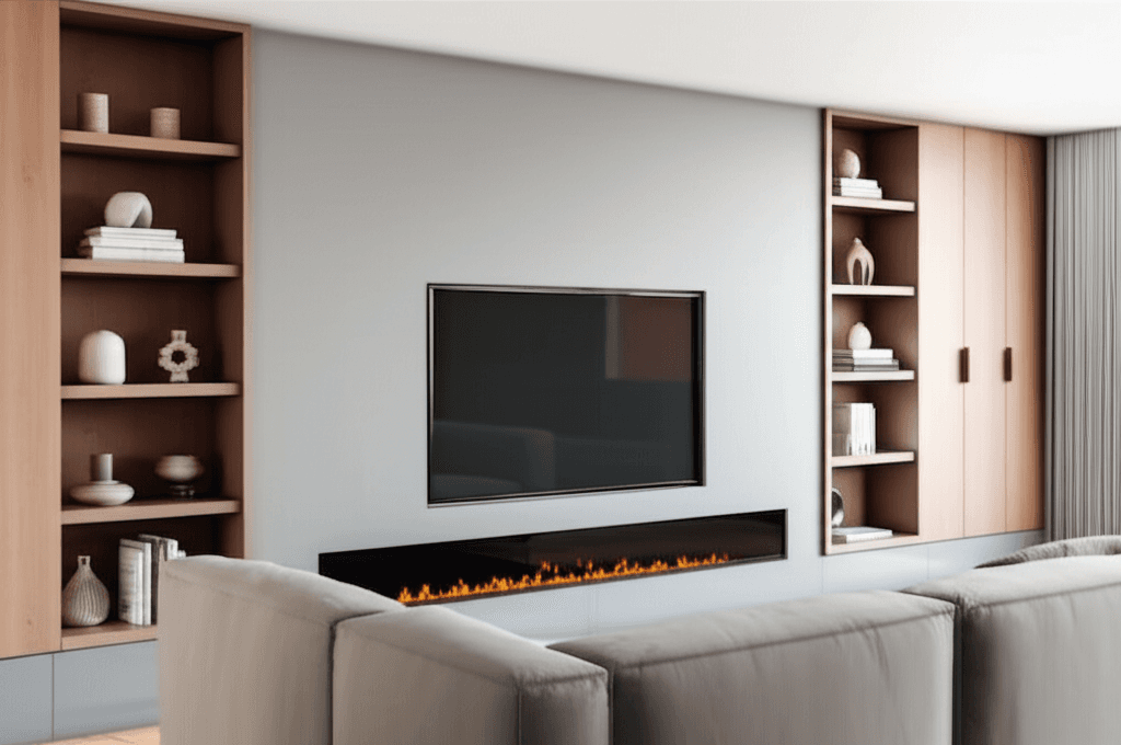 Tv walls accent wall installation in Bethesda, MD - Entertainment Center with TV Wall by Accent Walls Pro