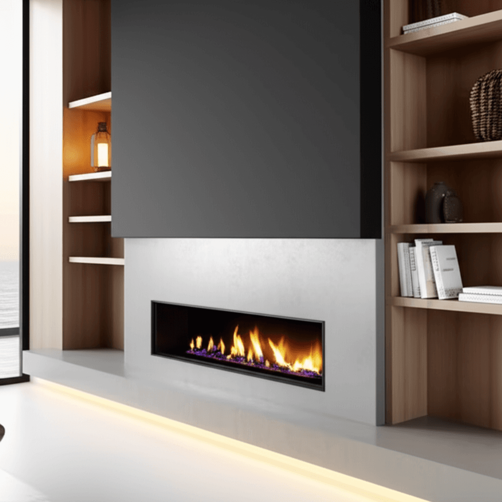 Fireplaces accent wall installation in Potomac, MD - Modern Fireplace Buildout by Accent Walls Pro