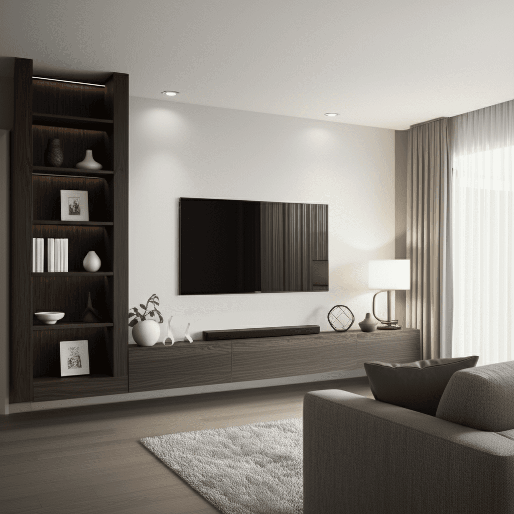 Tv walls accent wall installation in Rockville, MD - Built-in TV Wall with Custom Storage by Accent Walls Pro