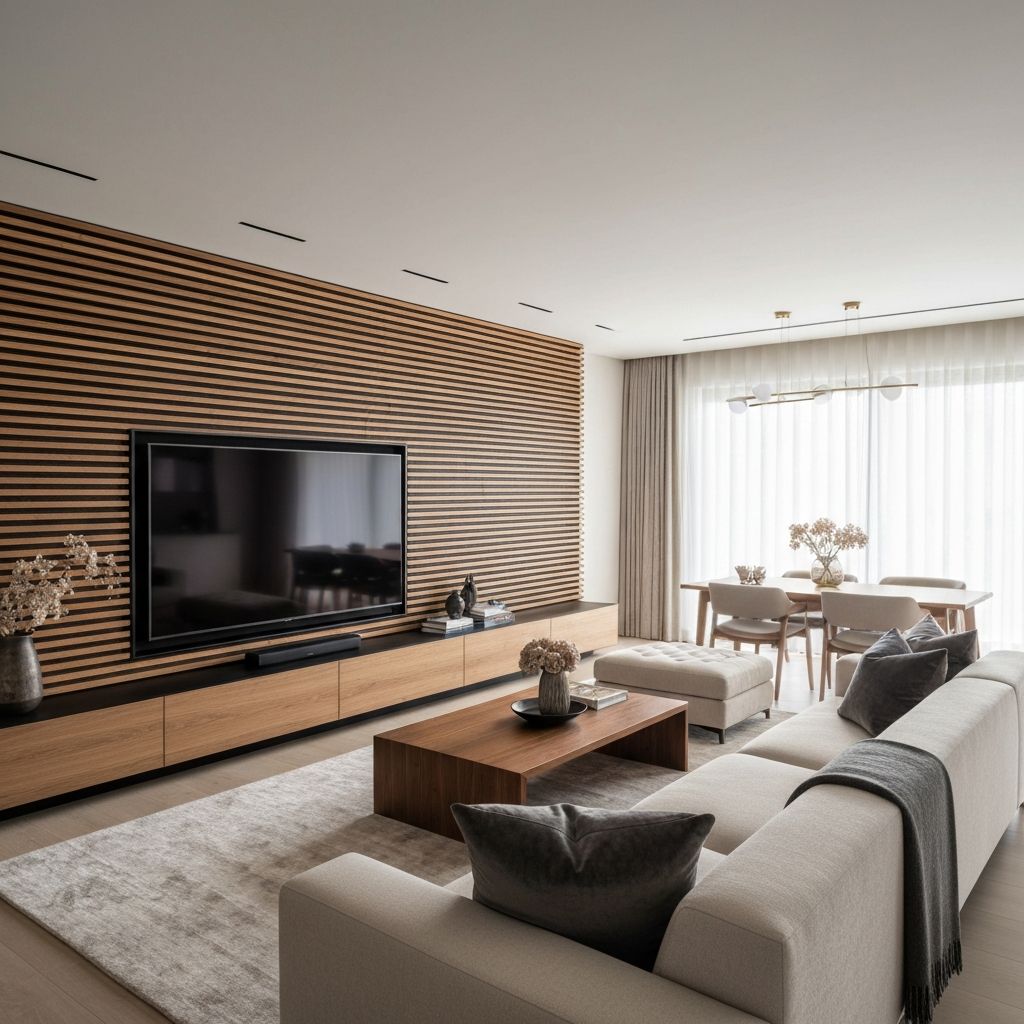 Luxury accent wall interior