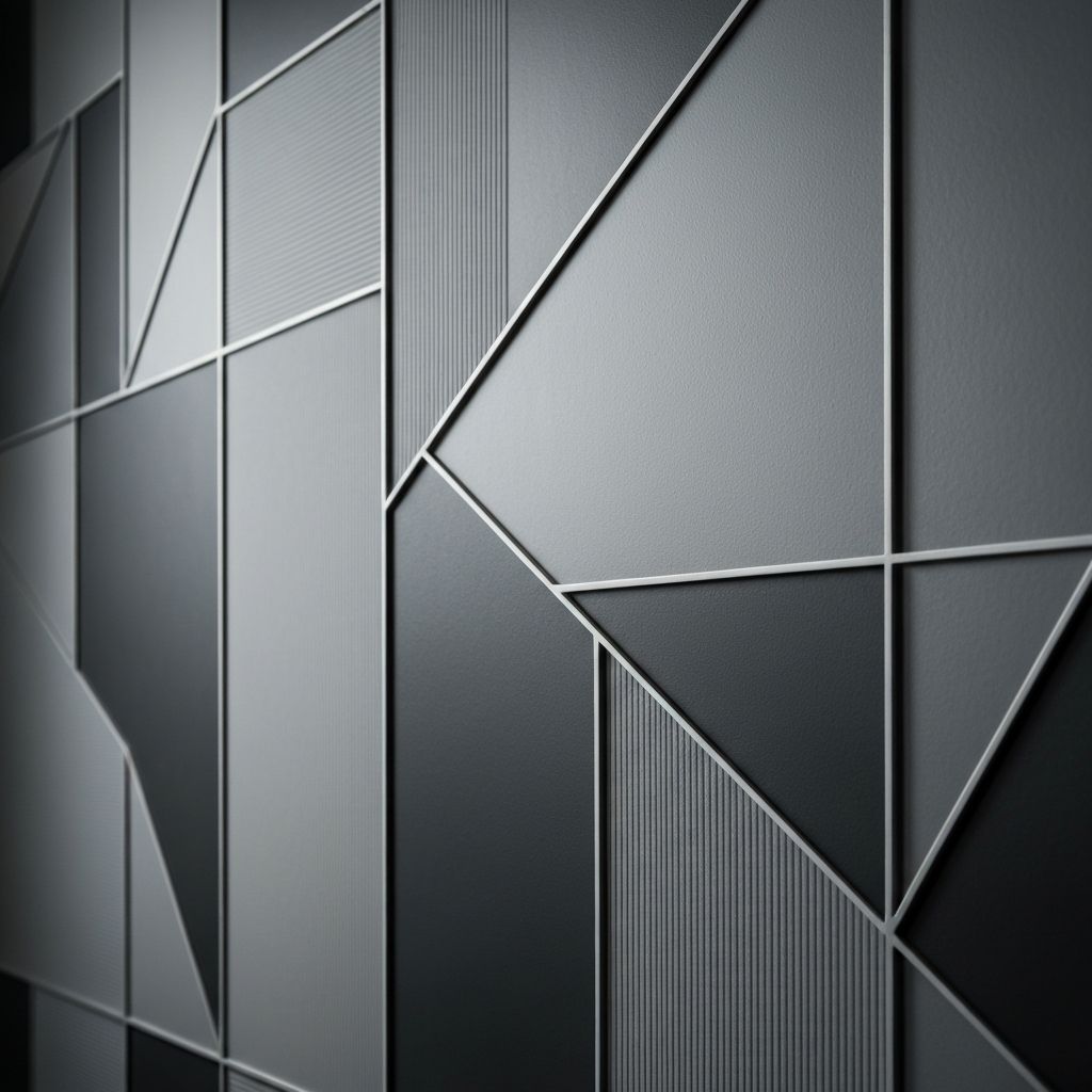 Geometric accent wall